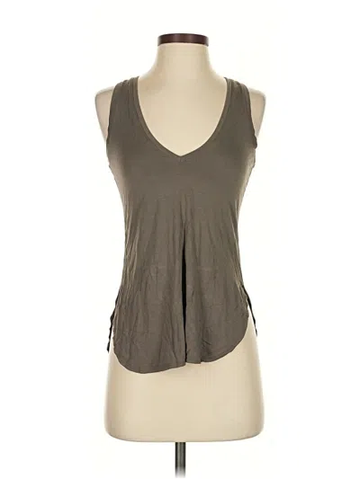 Pre-owned Babaton Tank Top Gray Plunge Neckline Tops