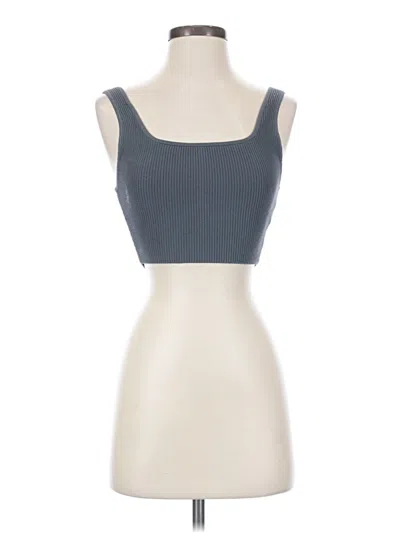Pre-owned Babaton Tank Top Gray Strapless Neckline Tops