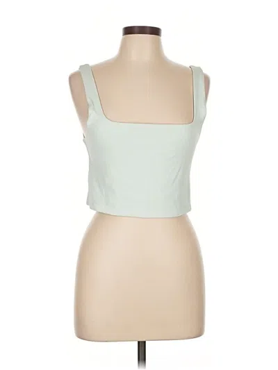 Pre-owned Babaton Tank Top Green Strapless Neckline Tops