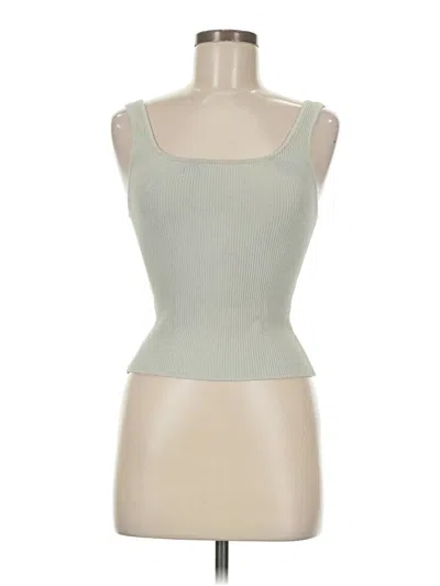 Pre-owned Babaton Tank Top Green Strapless Neckline Tops