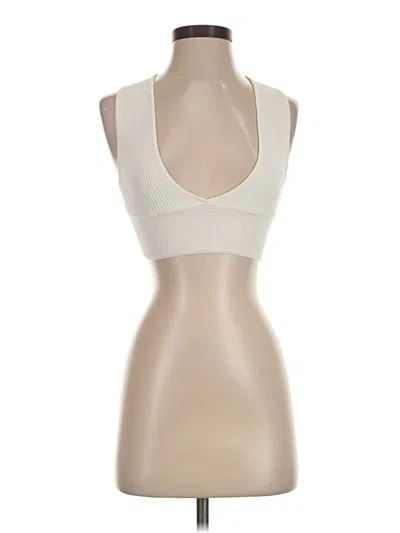 Pre-owned Babaton Tank Top Ivory Halter Neckline Tops