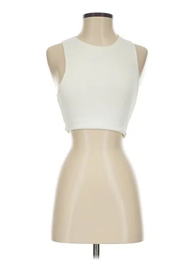 Pre-owned Babaton Tank Top Ivory Halter Neckline Tops