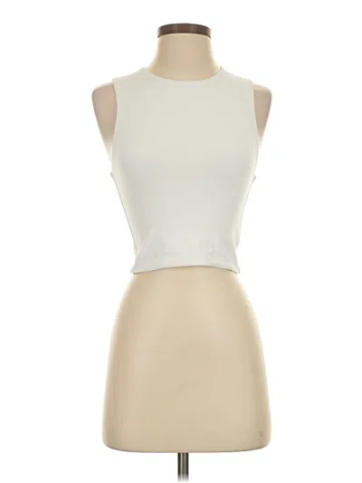 Pre-owned Babaton Tank Top Ivory Halter Neckline Tops