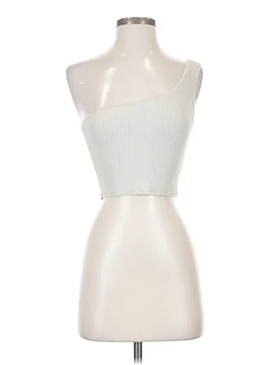 Pre-owned Babaton Tank Top Ivory Strapless Neckline Tops