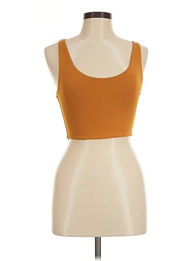 Pre-owned Babaton Tank Top Orange Strapless Neckline Tops