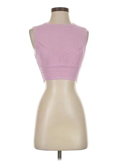 Pre-owned Babaton Tank Top Pink Strapless Neckline Tops