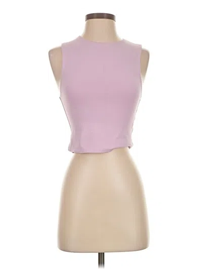 Pre-owned Babaton Tank Top Pink Strapless Neckline Tops
