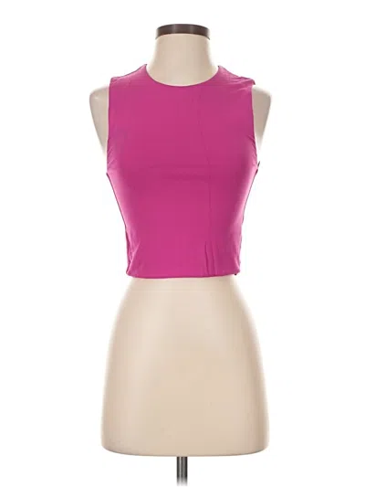 Pre-owned Babaton Tank Top Pink Strapless Neckline Tops