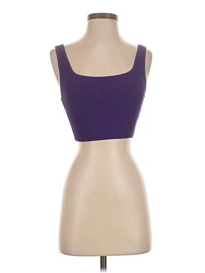 Pre-owned Babaton Tank Top Purple Strapless Neckline Tops