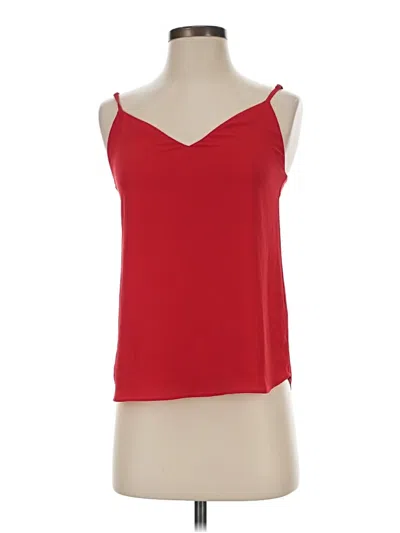 Pre-owned Babaton Tank Top Red Strapless Neckline Tops