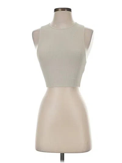 Pre-owned Babaton Tank Top Tan Halter Neckline Tops
