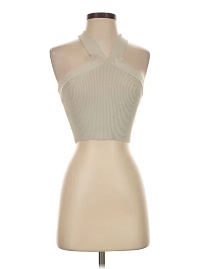 Pre-owned Babaton Tank Top Tan Halter Neckline Tops