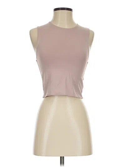 Pre-owned Babaton Tank Top Tan Strapless Neckline Tops