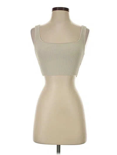 Pre-owned Babaton Tank Top Tan Strapless Neckline Tops