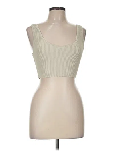 Pre-owned Babaton Tank Top Tan Strapless Neckline Tops