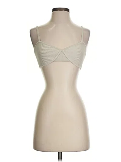Pre-owned Babaton Tank Top Tan Strapless Neckline Tops