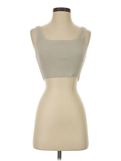 Pre-owned Babaton Tank Top Tan Strapless Neckline Tops