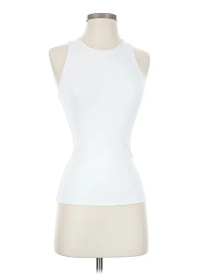 Pre-owned Babaton Tank Top White Halter Neckline Tops