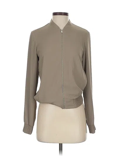 Pre-owned Babaton Track Jacket In Brown