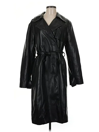 Pre-owned Babaton Trenchcoat In Black