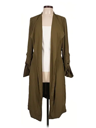 Pre-owned Babaton Trenchcoat In Green