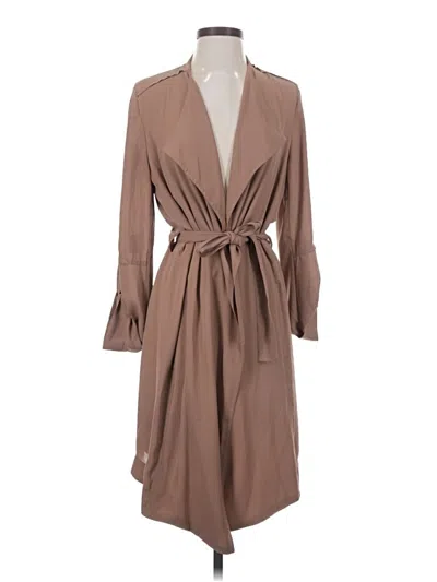 Pre-owned Babaton Trenchcoat In Tan