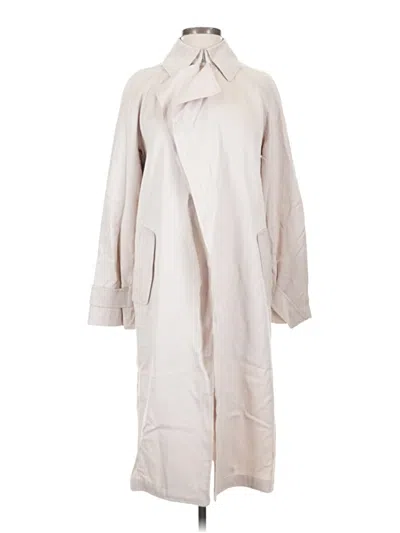 Pre-owned Babaton Trenchcoat In White