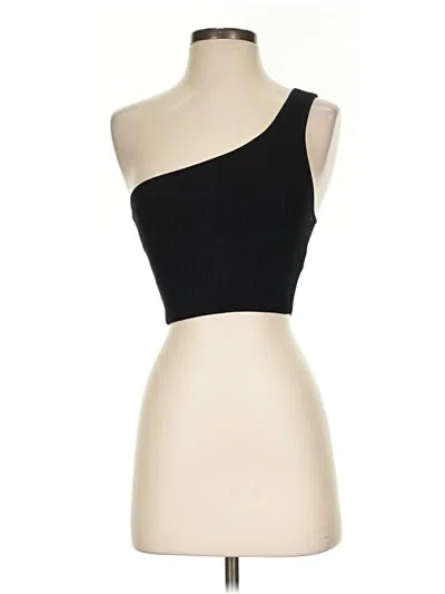 Pre-owned Babaton Tube Top Black One Shoulder Neckline Tops
