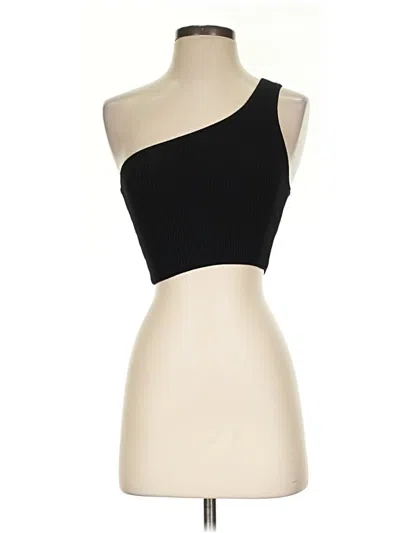 Pre-owned Babaton Tube Top Black One Shoulder Neckline Tops