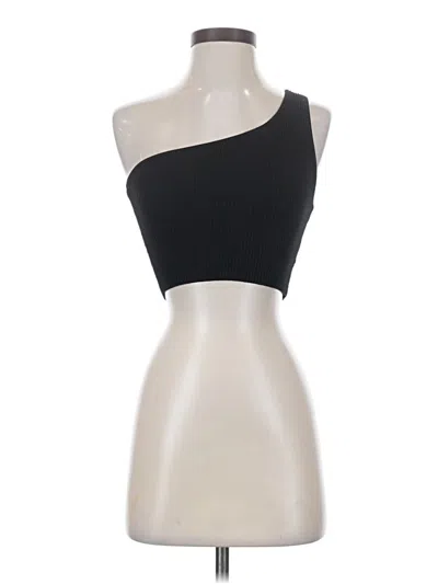 Pre-owned Babaton Tube Top Black One Shoulder Neckline Tops