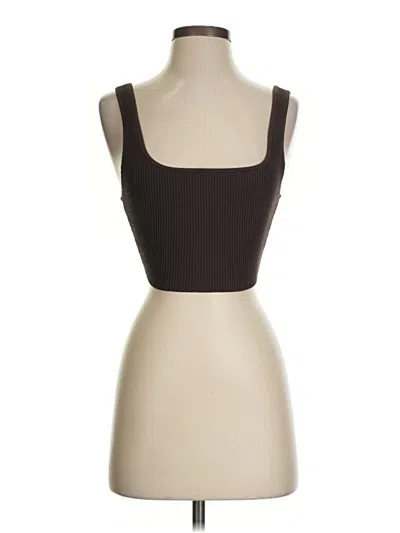 Pre-owned Babaton Tube Top Brown Square Neckline Tops