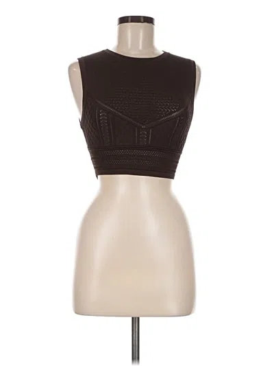 Pre-owned Babaton Tube Top Brown Strapless Neckline Tops