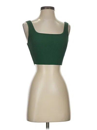 Pre-owned Babaton Tube Top Green Square Neckline Tops