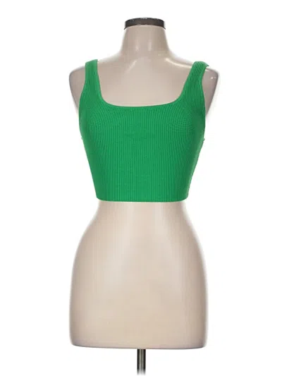 Pre-owned Babaton Tube Top Green Square Neckline Tops