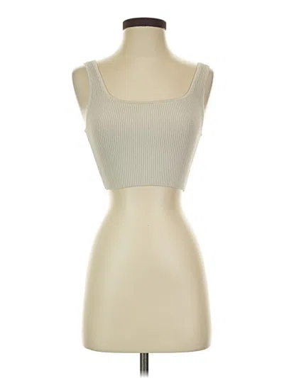 Pre-owned Babaton Tube Top Ivory Strapless Neckline Tops