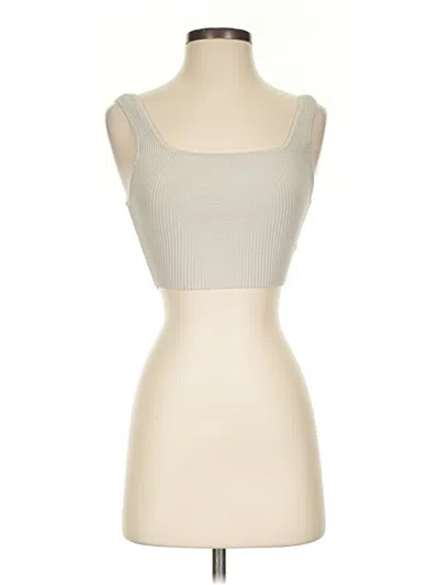 Pre-owned Babaton Tube Top Ivory Strapless Neckline Tops