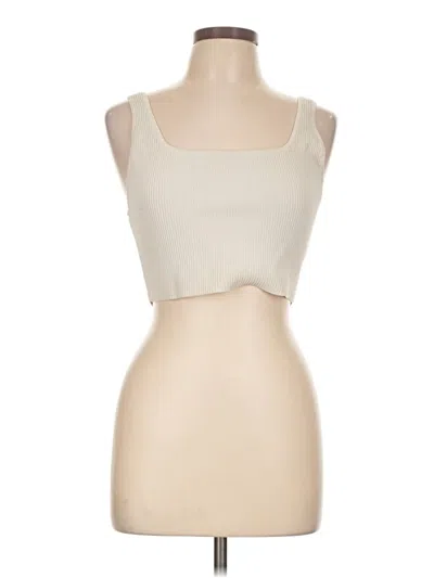 Pre-owned Babaton Tube Top Ivory Strapless Neckline Tops