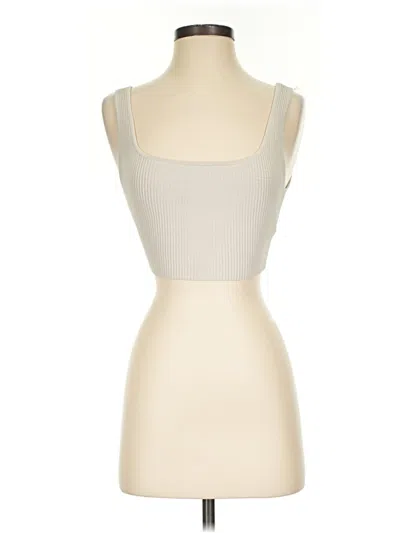 Pre-owned Babaton Tube Top Ivory Strapless Neckline Tops
