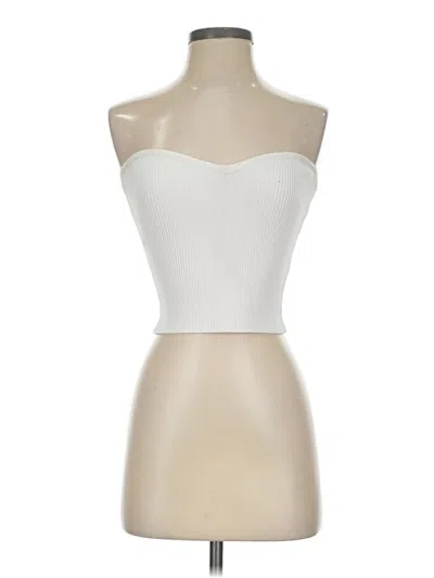 Pre-owned Babaton Tube Top Ivory Strapless Neckline Tops