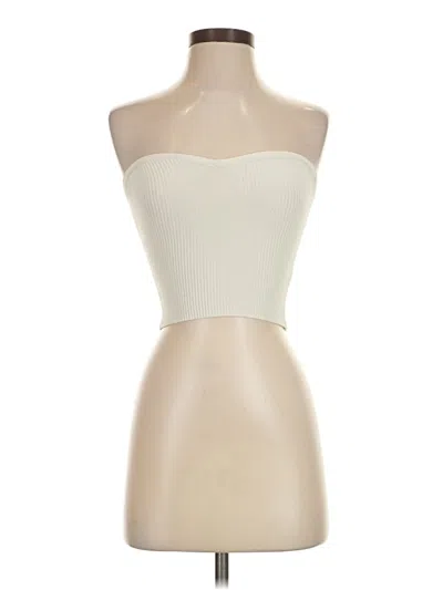 Pre-owned Babaton Tube Top Ivory Strapless Neckline Tops