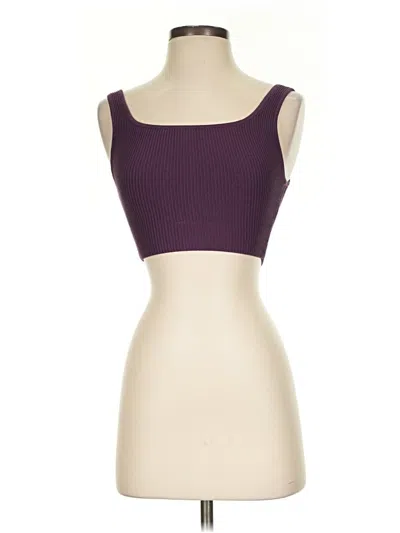 Pre-owned Babaton Tube Top Purple Strapless Neckline Tops