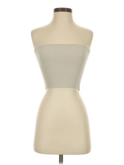 Pre-owned Babaton Tube Top Tan Strapless Neckline Tops