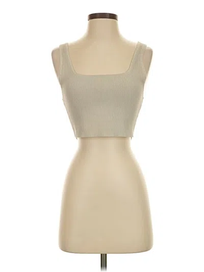 Pre-owned Babaton Tube Top Tan Strapless Neckline Tops