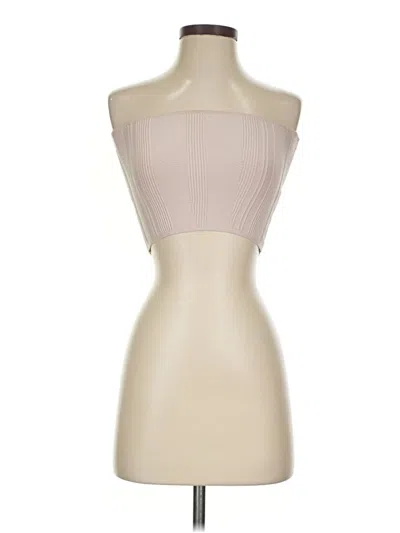 Pre-owned Babaton Tube Top Tan Strapless Neckline Tops