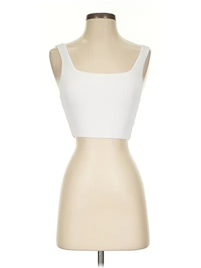 Pre-owned Babaton Tube Top White Strapless Neckline Tops