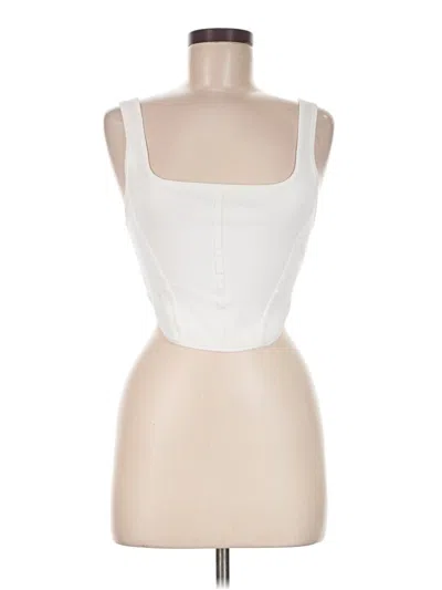 Pre-owned Babaton Tube Top White Strapless Neckline Tops