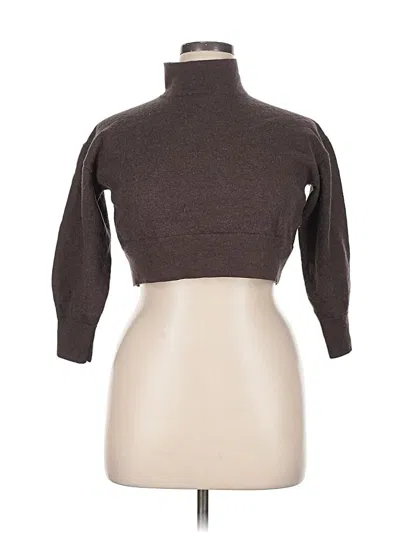 Pre-owned Babaton Turtleneck Sweater In Brown