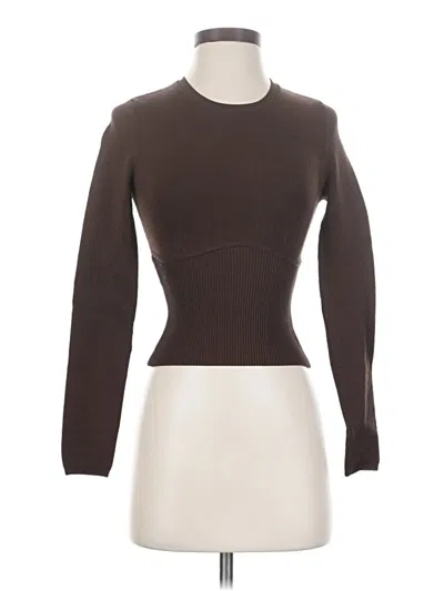 Pre-owned Babaton Turtleneck Sweater In Brown