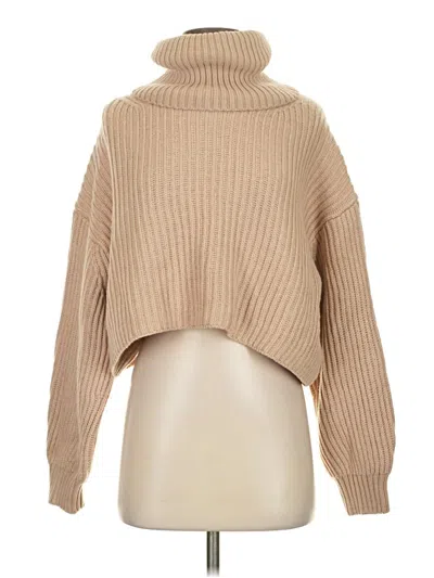 Pre-owned Babaton Turtleneck Sweater In Brown