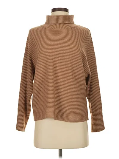 Pre-owned Babaton Turtleneck Sweater In Brown